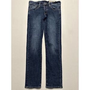 EVISU Jeans 30 x 30 Skinny Japanese Dark Wash Flex Denim‎ Button Fly Jeans